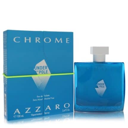 Chrome Under The Pole By Azzaro - Eau De Toilette Spray (Alcohol Free) 3.4 Oz