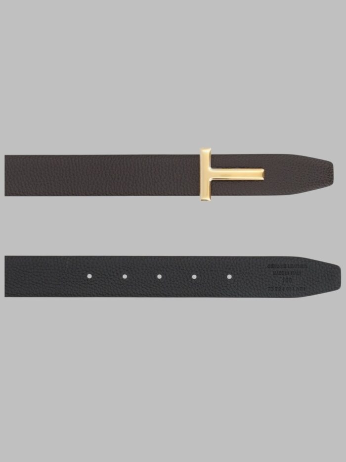 TOM FORD CINTURA "T ICON" IN PELLE FIORE