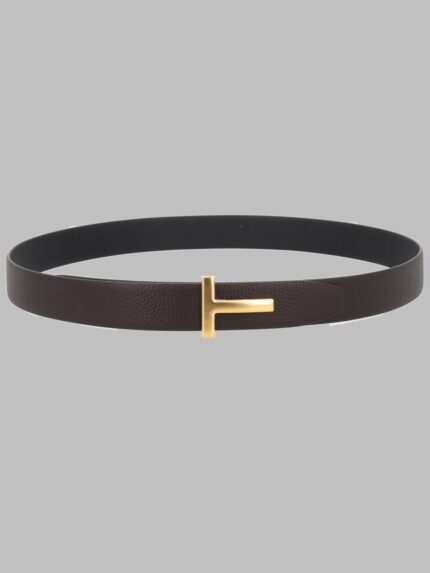 TOM FORD CINTURA "T ICON" IN PELLE FIORE