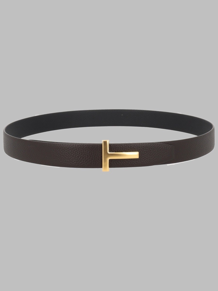 TOM FORD CINTURA "T ICON" IN PELLE FIORE