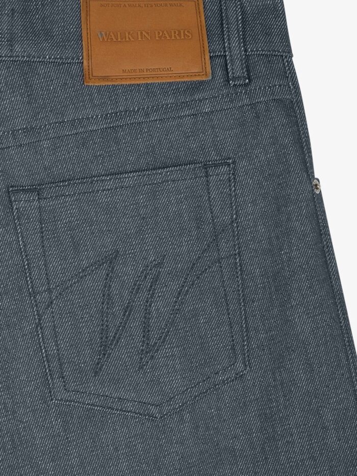 WALK IN PARIS City Messanger Trousers In Blue Denim