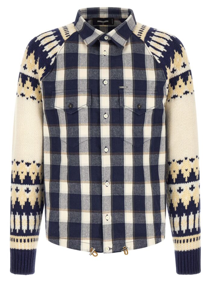 dsquared2 'classic check drawstring' shirt Dsquared2 'Classic Check Drawstring' Shirt