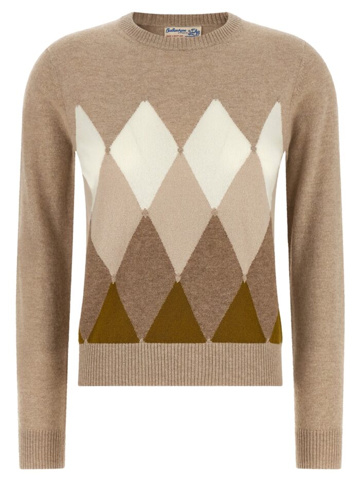 ballantyne 'classic diamond' diamond shaped sweater Ballantyne 'Classic Diamond' Diamond-shaped Sweater
