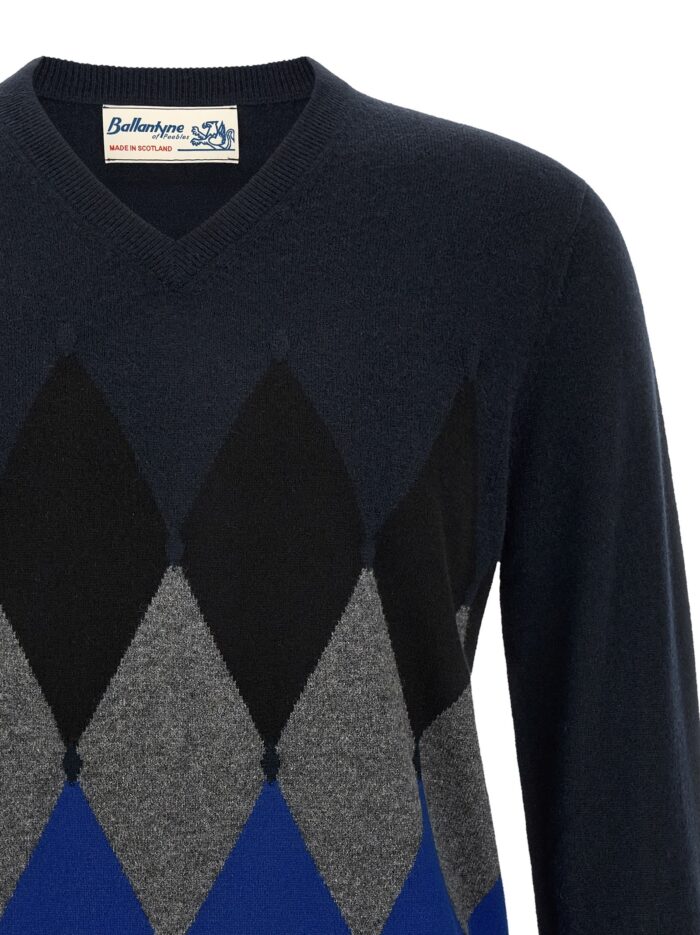 Ballantyne 'Classic Diamond' Intarsia Sweater
