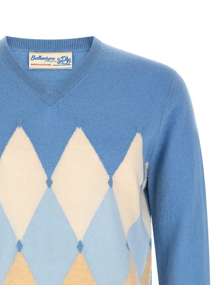 Ballantyne 'Classic Diamond' Intarsia Sweater