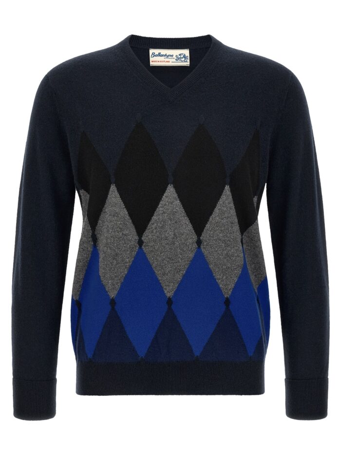 Ballantyne 'Classic Diamond' Intarsia Sweater