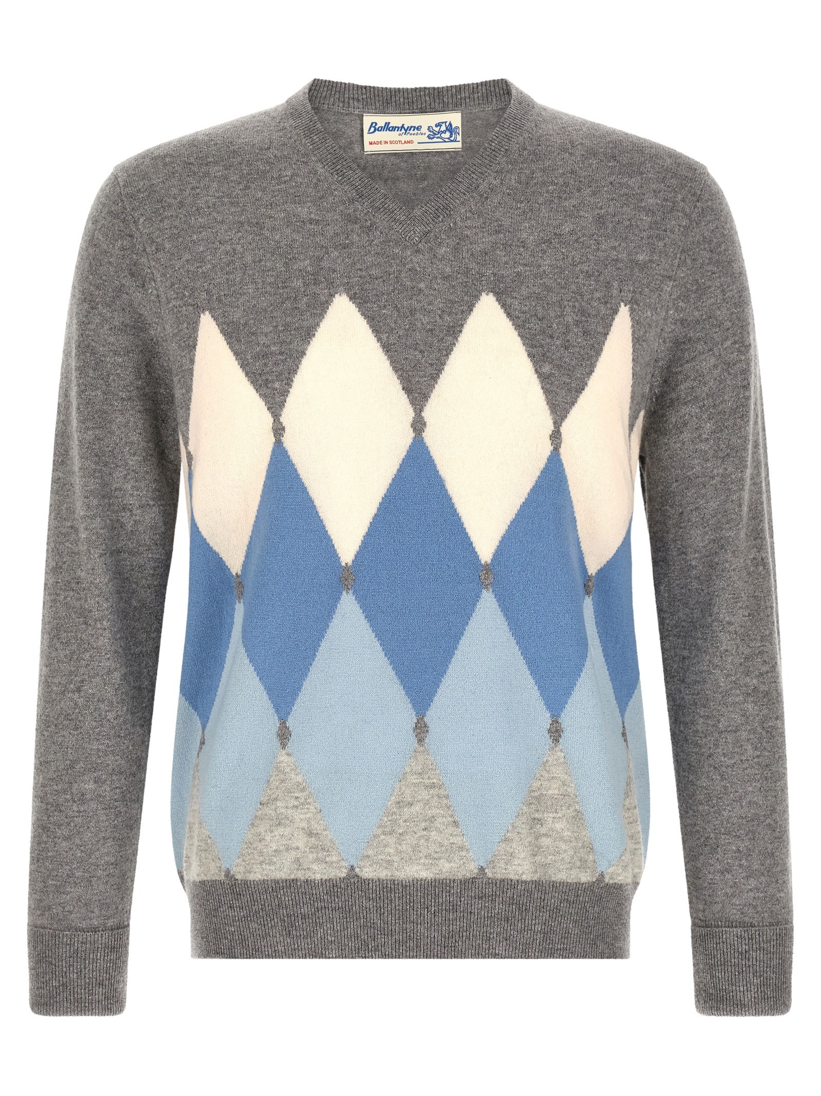 Ballantyne 'Classic Diamond' Intarsia Sweater