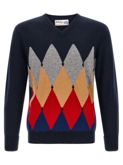 Ballantyne 'Classic Diamond' Intarsia Sweater