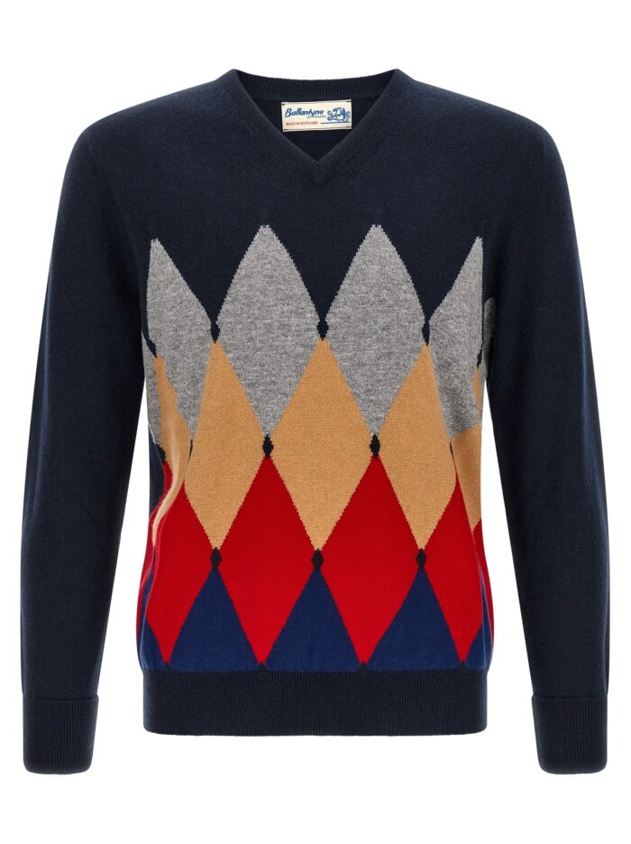 Ballantyne 'Classic Diamond' Intarsia Sweater