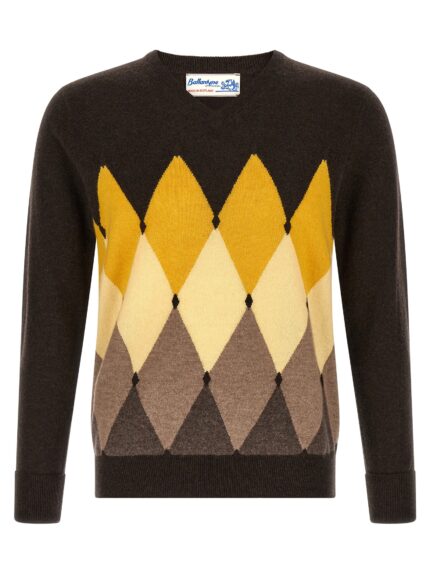 Ballantyne 'Classic Diamond' Intarsia Sweater
