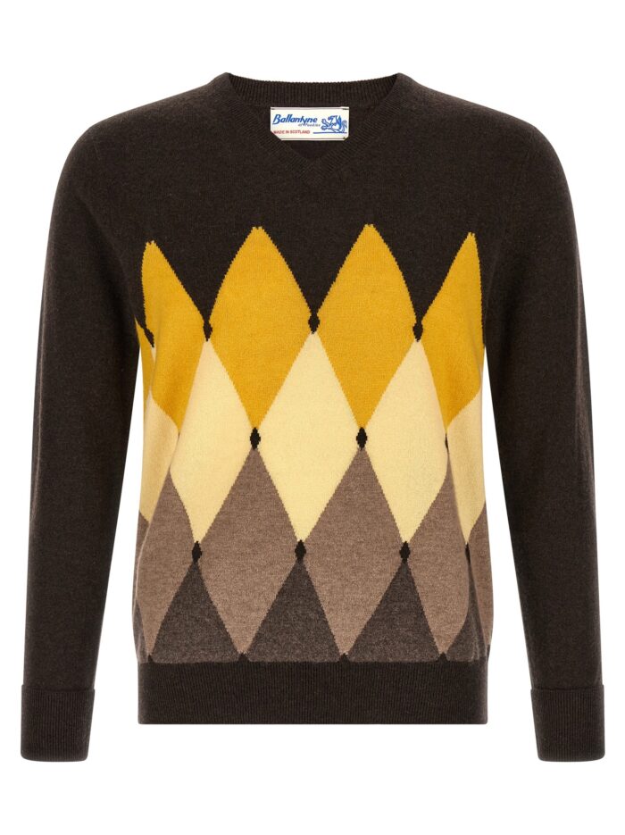 Ballantyne 'Classic Diamond' Intarsia Sweater
