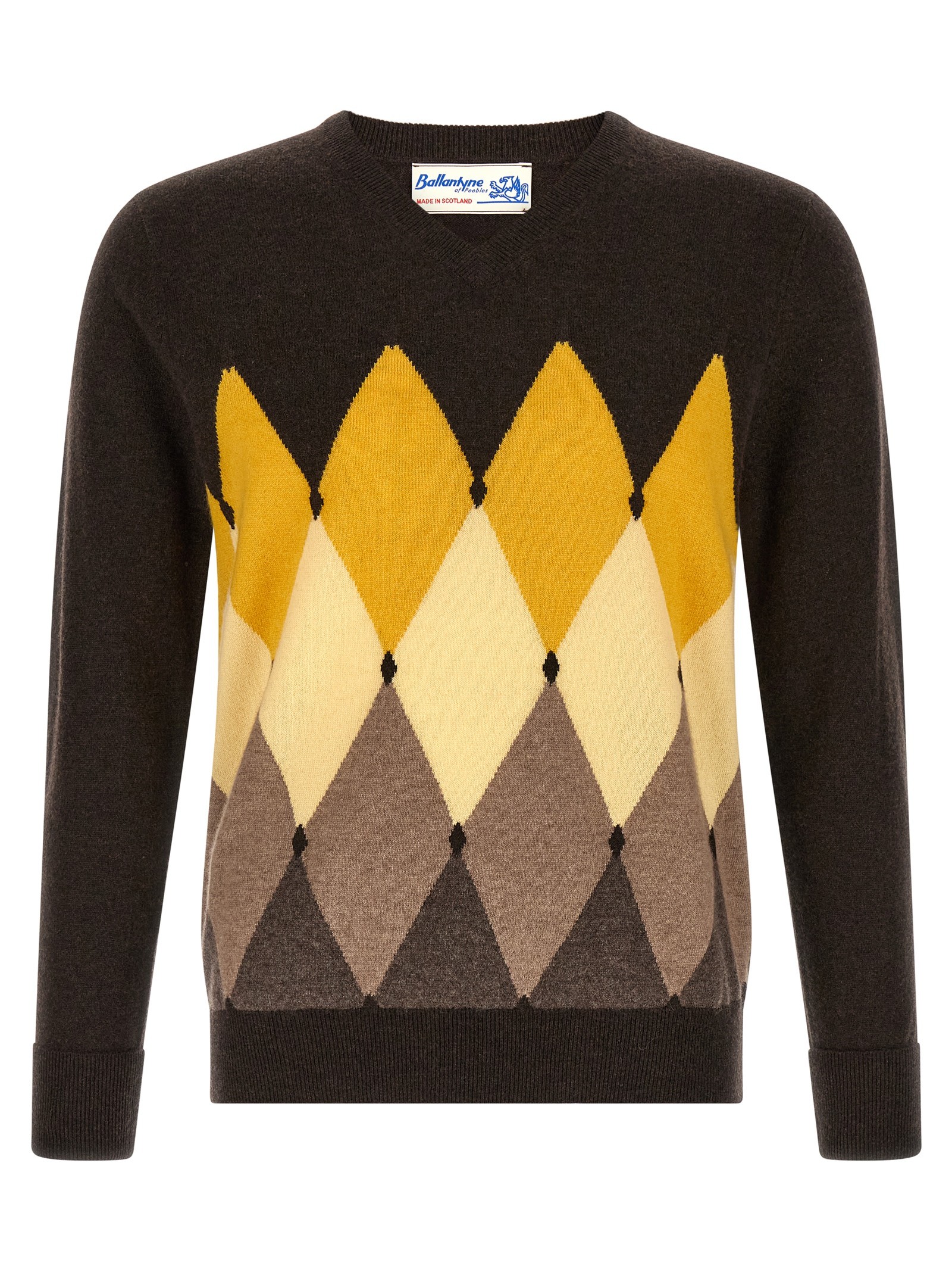 Ballantyne 'Classic Diamond' Intarsia Sweater