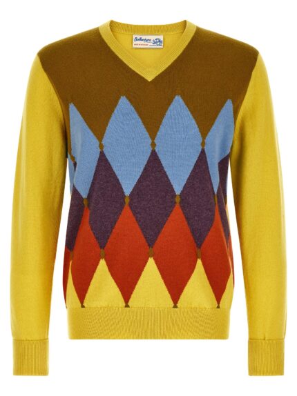 Ballantyne 'Classic Diamond' Intarsia Sweater