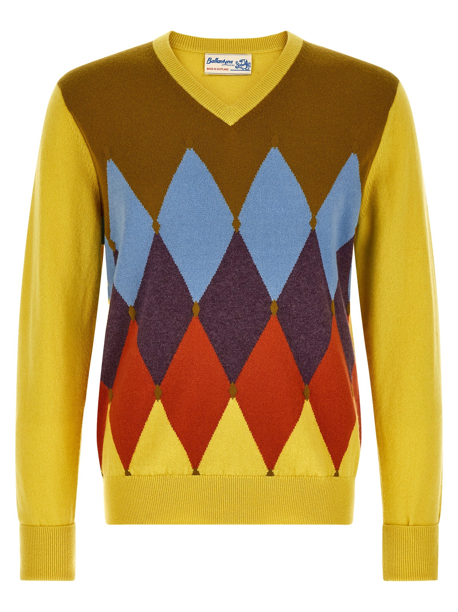 Ballantyne 'Classic Diamond' Intarsia Sweater