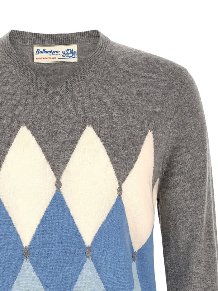 Ballantyne 'Classic Diamond' Intarsia Sweater