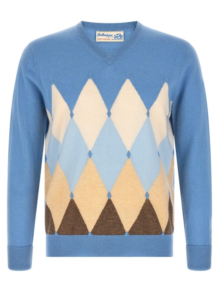 Ballantyne 'Classic Diamond' Intarsia Sweater