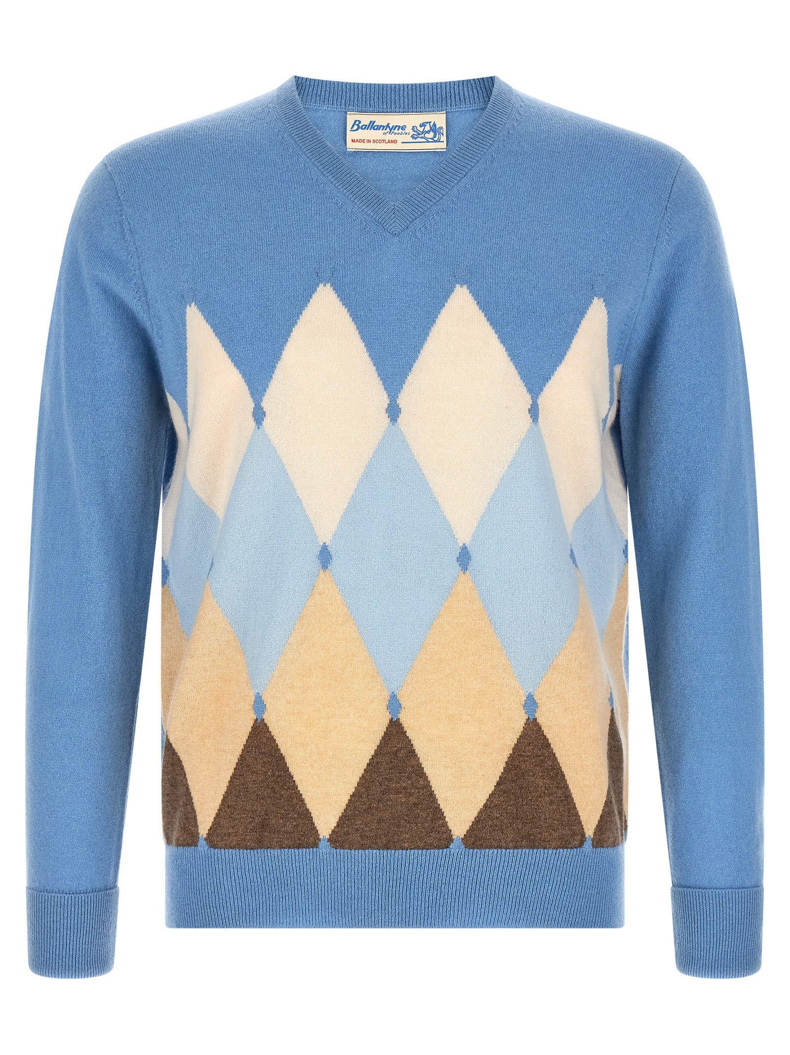 Ballantyne 'Classic Diamond' Intarsia Sweater