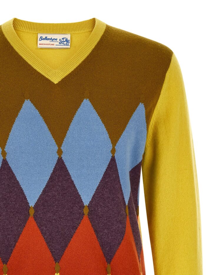 Ballantyne 'Classic Diamond' Intarsia Sweater