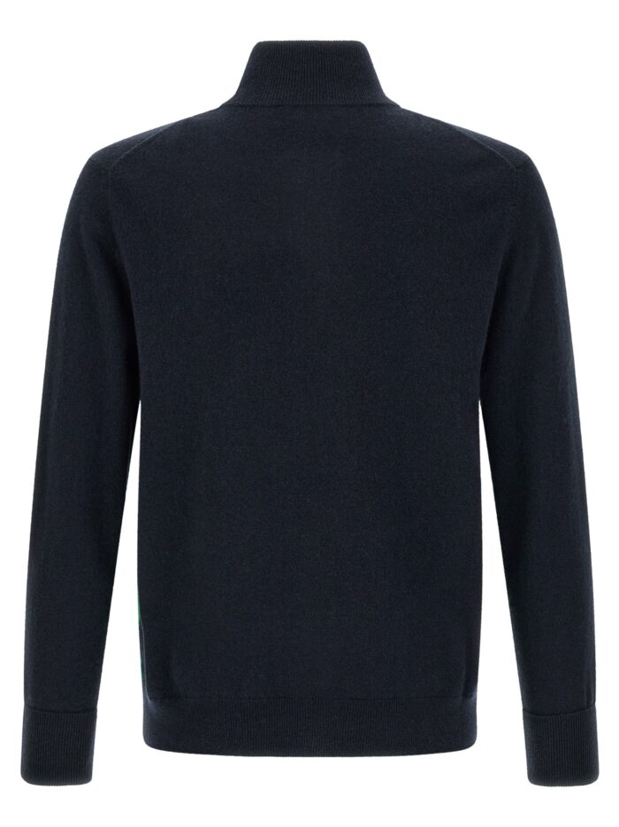 Ballantyne 'Classic DIamond' Intarsia Zip Cardigan