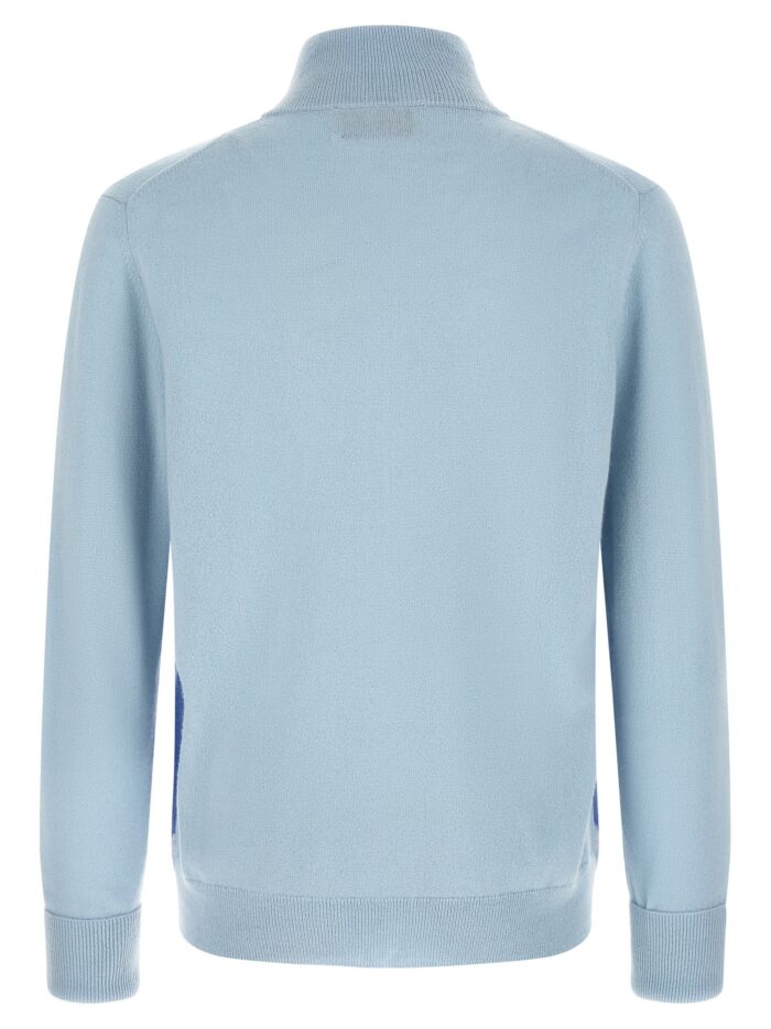 Ballantyne 'Classic DIamond' Intarsia Zip Cardigan