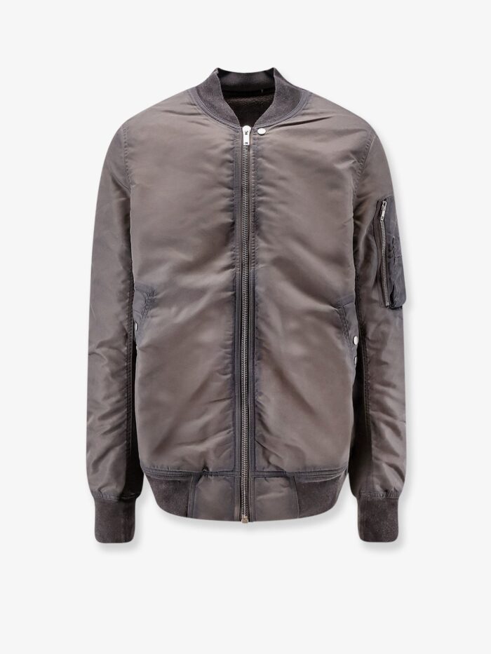 drkshdw classic flight bomber jacket with washed out effect Drkshdw Classic Flight Bomber Jacket With Washed-out Effect