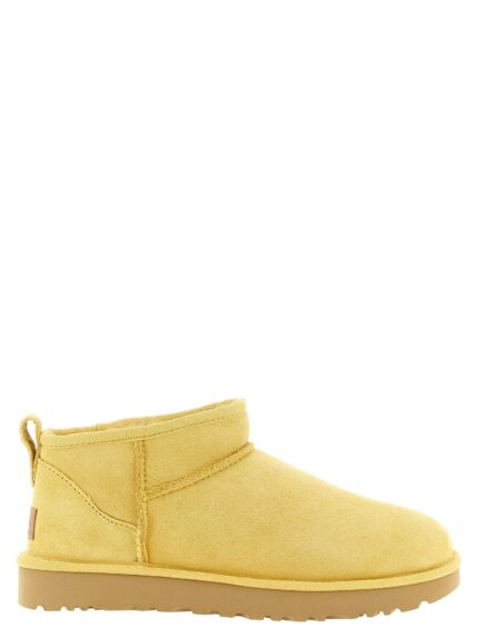 Ugg 'Classic Ultra Mini' Yellow Ankle Boots