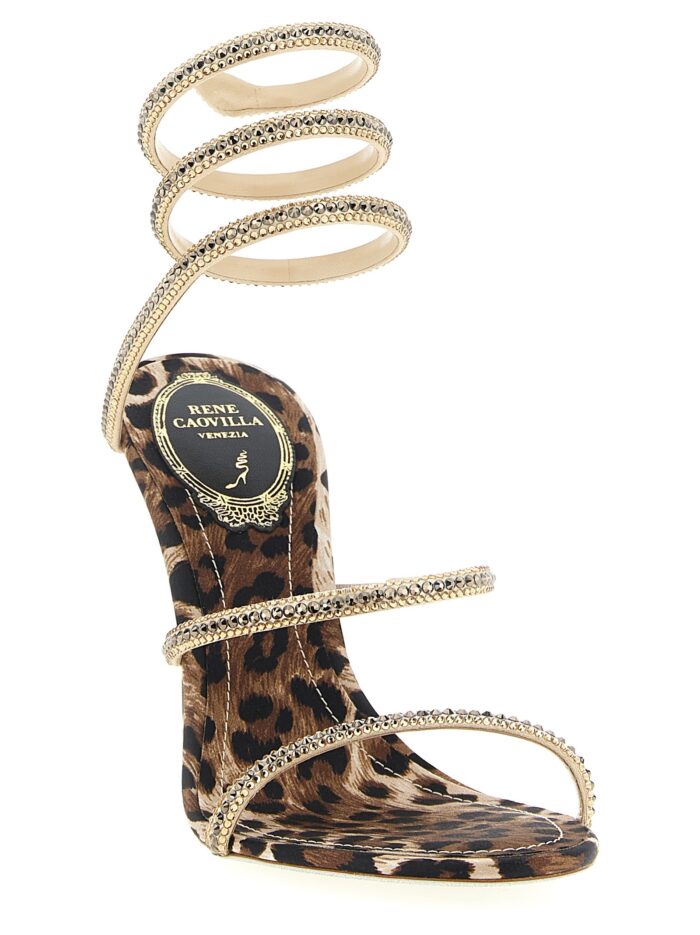 RENE CAOVILLA 'Cleo Leopard' Sandals
