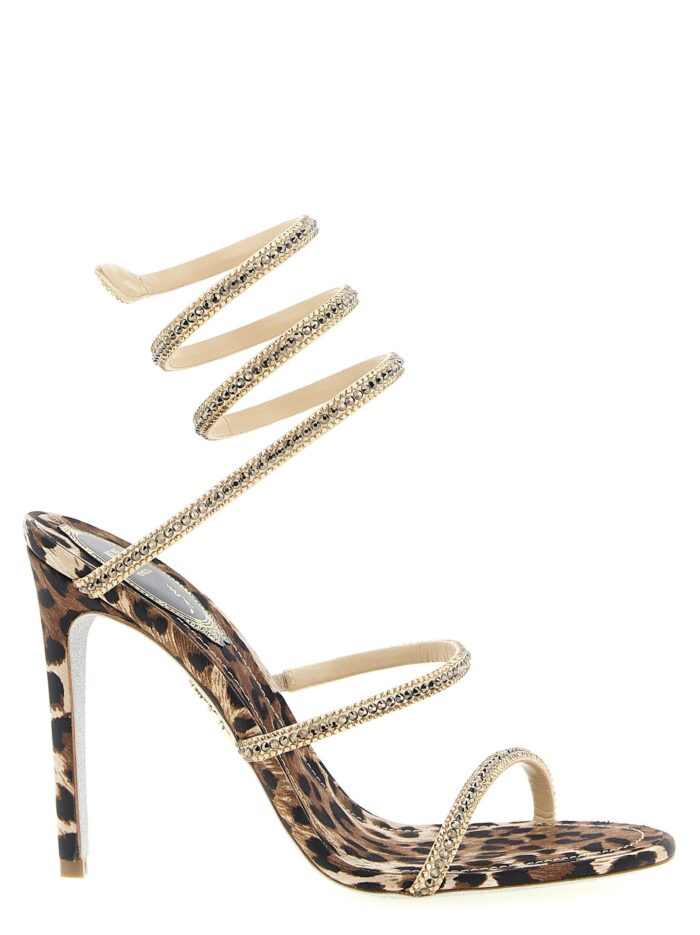 rene caovilla 'cleo leopard' sandals RENE CAOVILLA 'Cleo Leopard' Sandals
