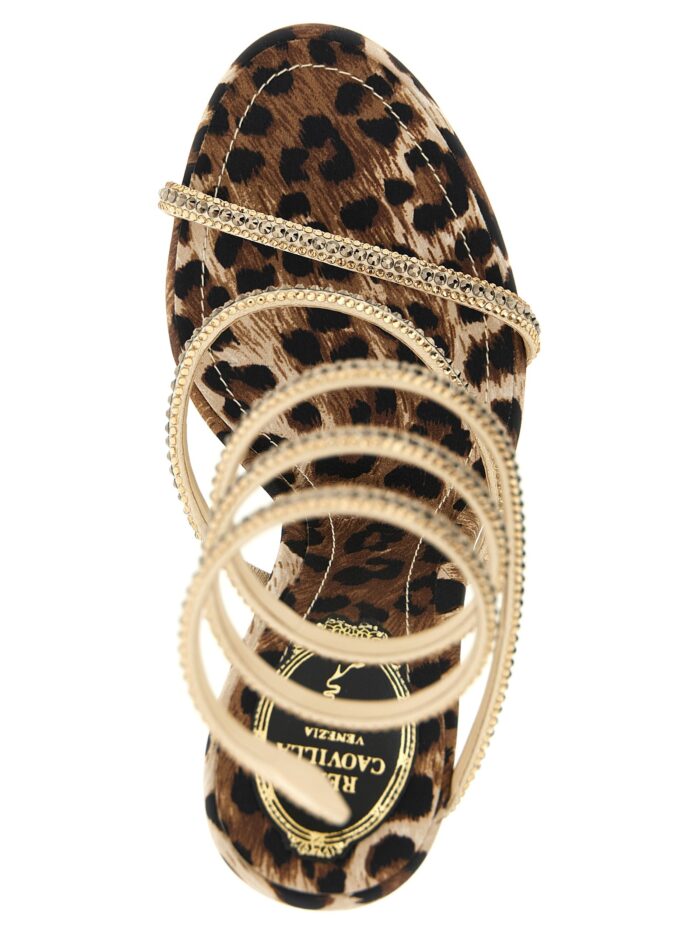 RENE CAOVILLA 'Cleo Leopard' Sandals