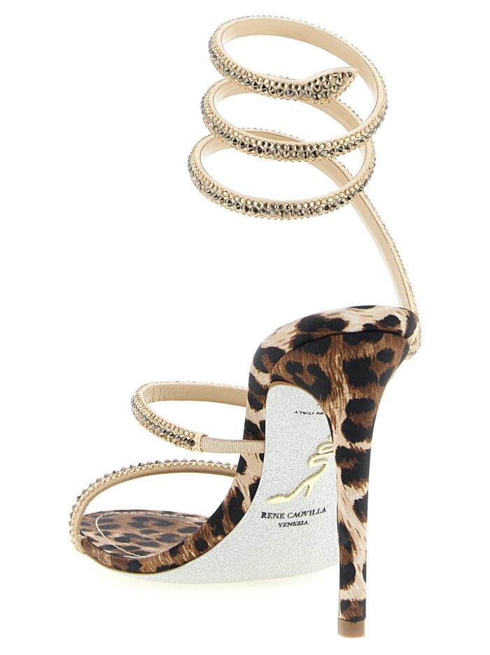 RENE CAOVILLA 'Cleo Leopard' Sandals
