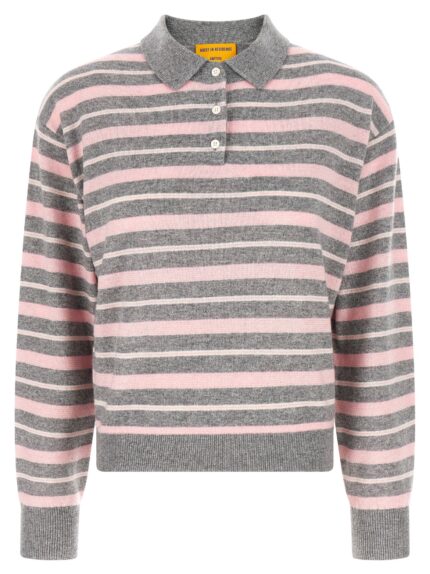 GUEST IN RESIDENCE 'Clloegiate Stripe Polo' Sweater
