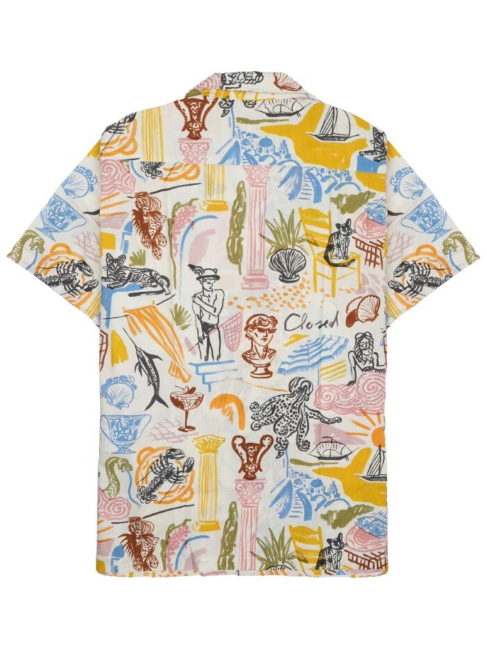 CLOSED CAMICIA IN COTONE CON STAMPA