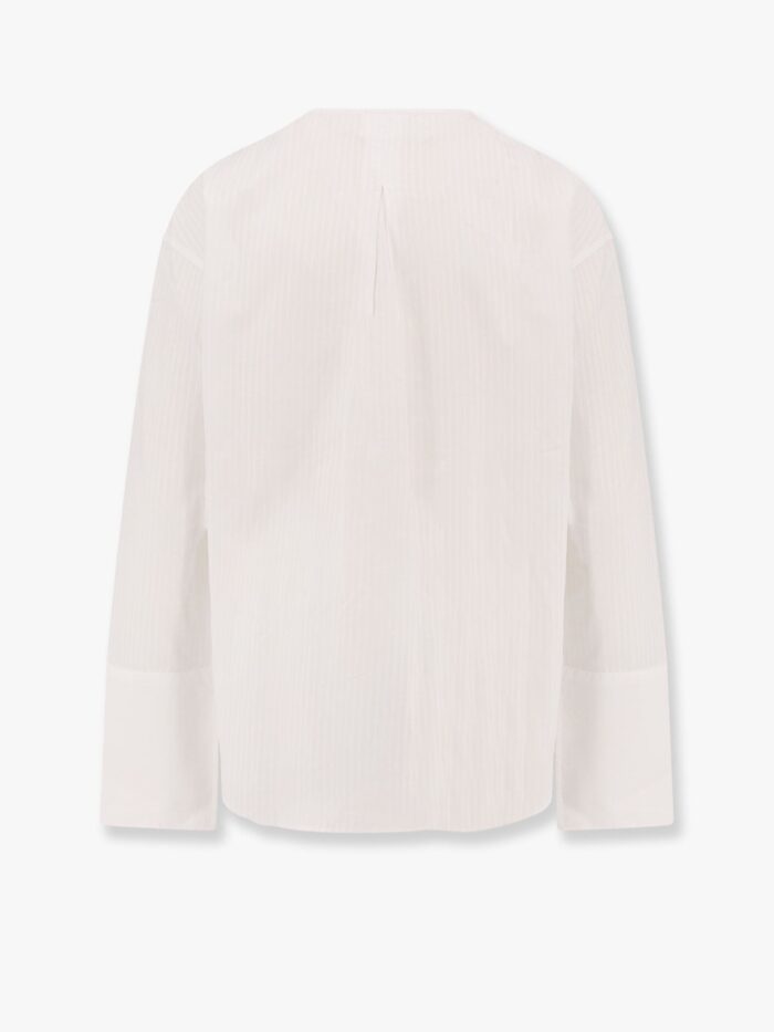 CLOSED Cotton Striped Shirt With Rounded Collar