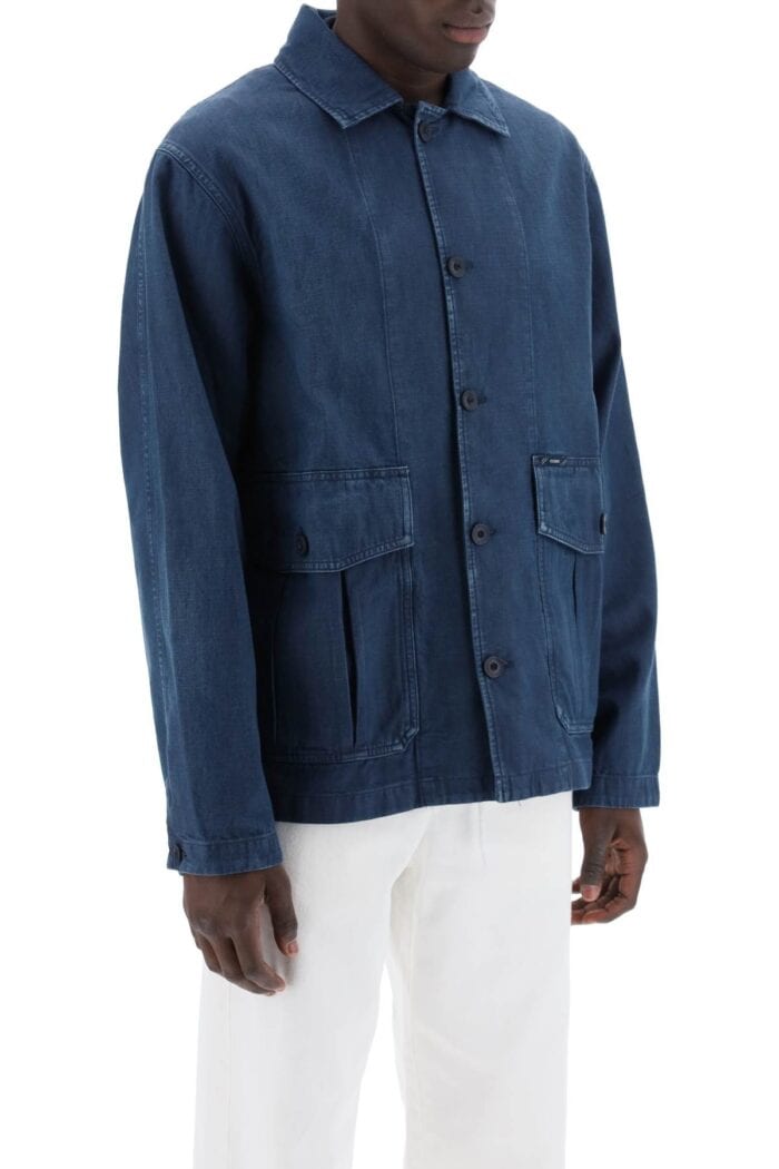 CLOSED Denim Cargo Overshirt With