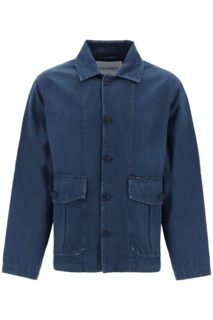 CLOSED Denim Cargo Overshirt With