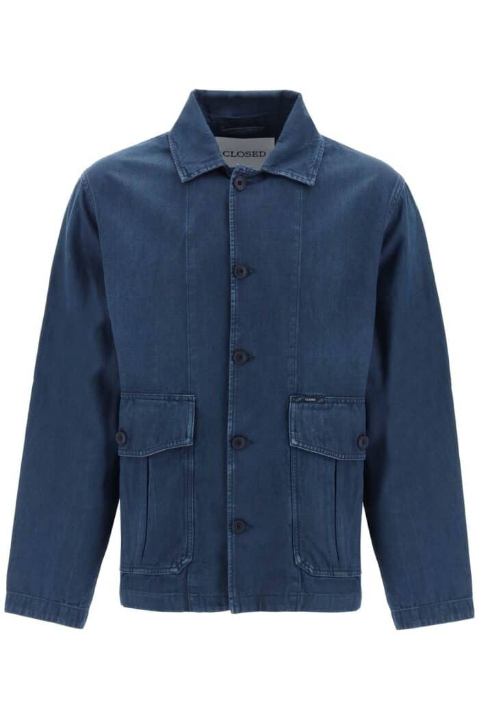 CLOSED Denim Cargo Overshirt With