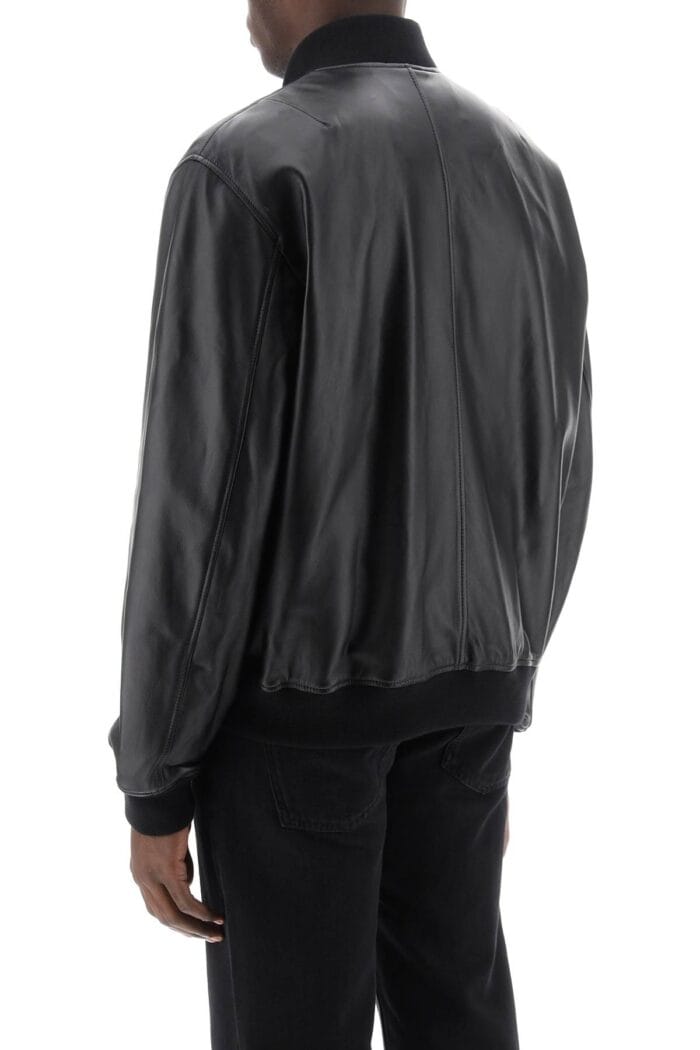 CLOSED Leather Bomber Jacket