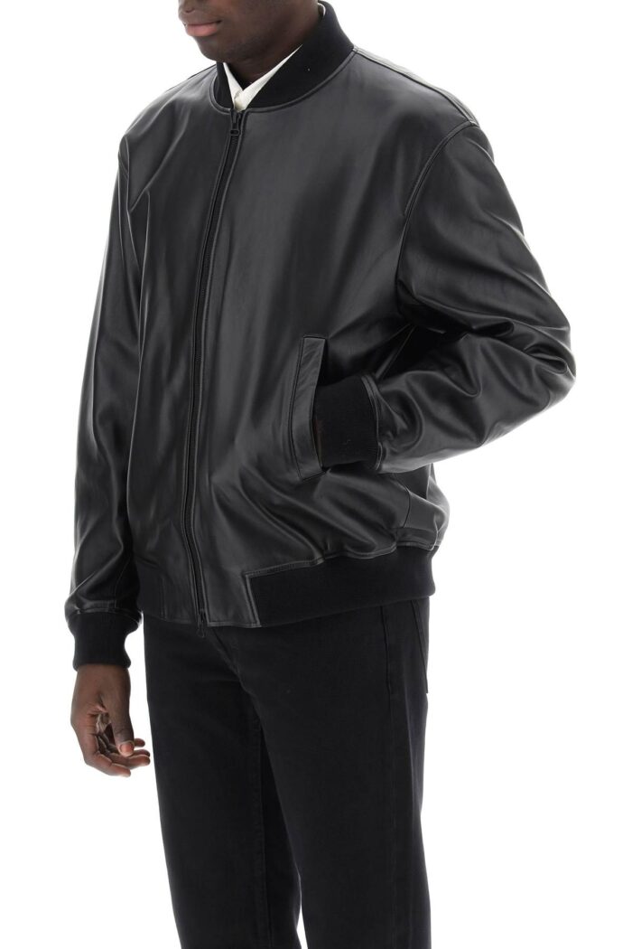 CLOSED Leather Bomber Jacket