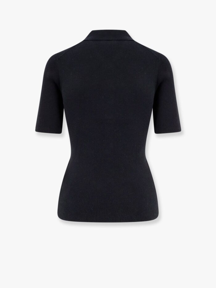 CLOSED Ribbed Cotton And Cachemire Polo Shirt