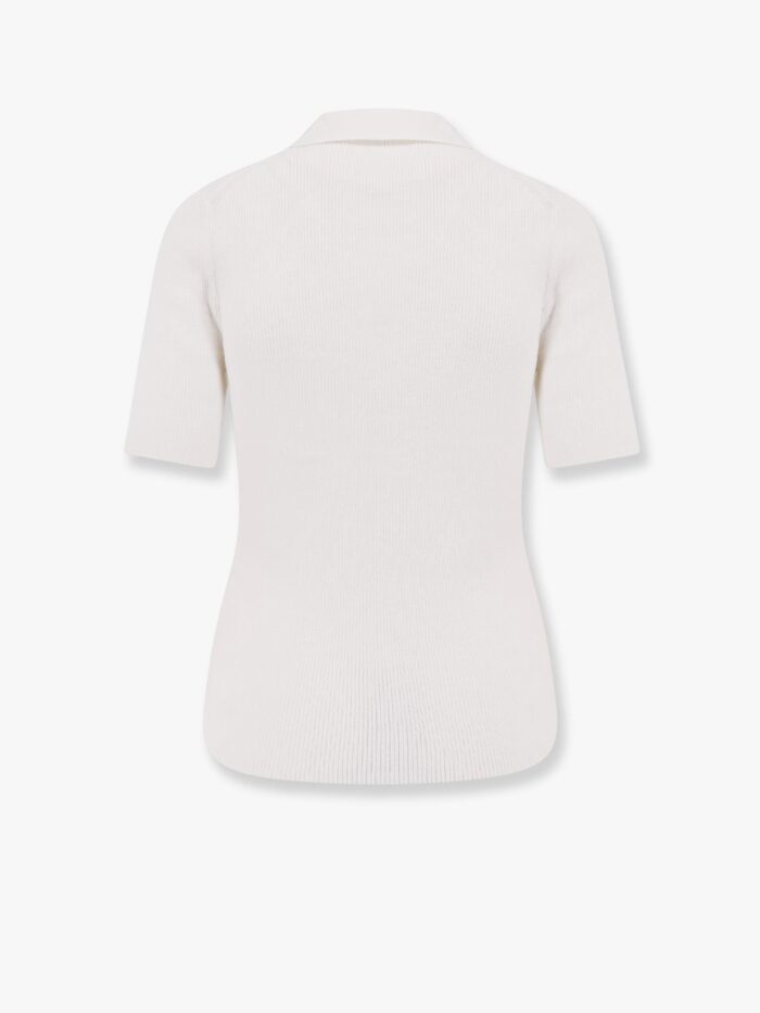 CLOSED Ribbed Cotton And Cachemire Polo Shirt