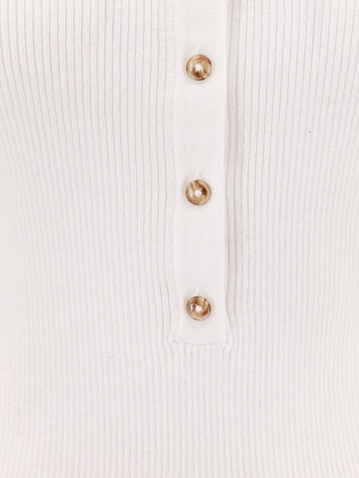 CLOSED Ribbed Cotton And Cachemire Polo Shirt