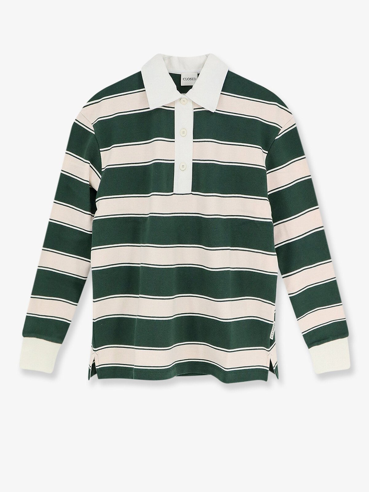 CLOSED Striped Cotton Rugby Polo Shirt