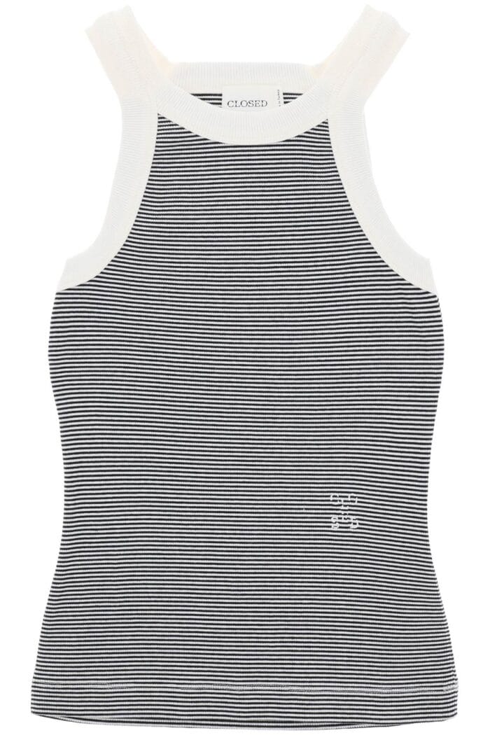 CLOSED Striped Racer Tank Top