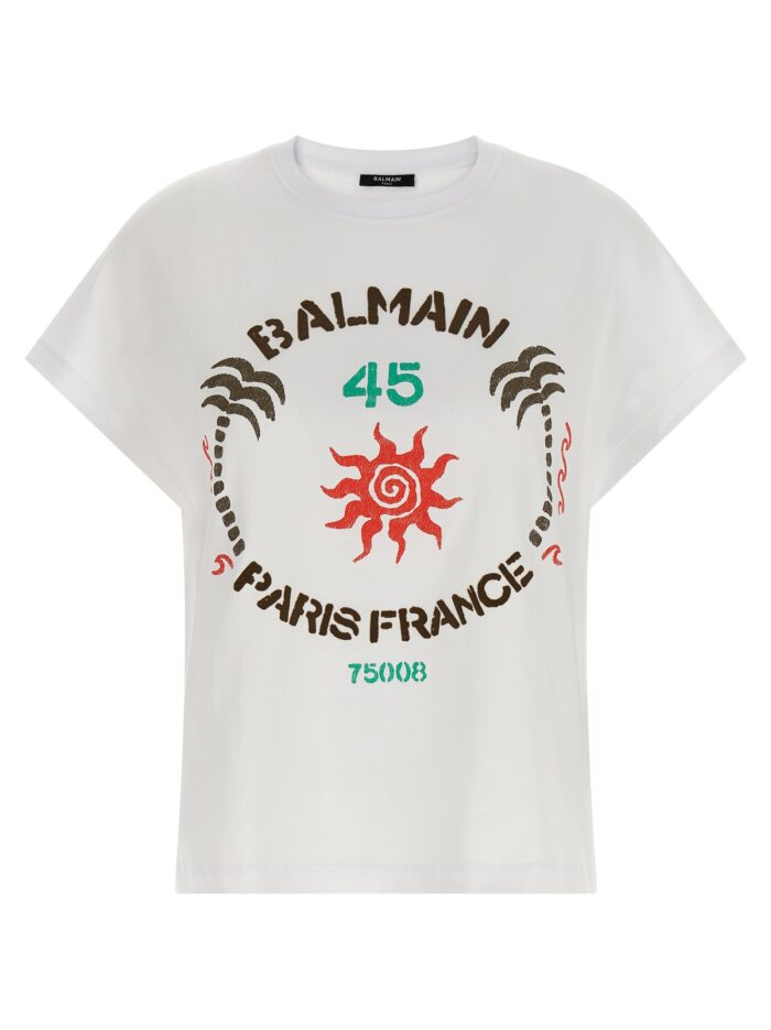 balmain 'club 45' print t shirt Balmain 'Club 45' Print T-shirt