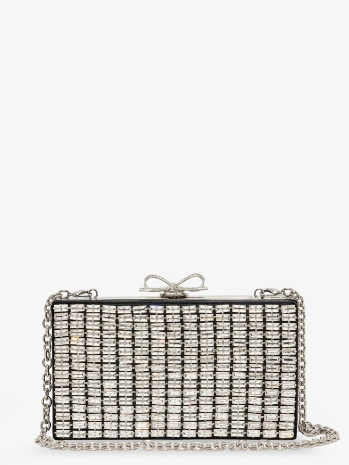 SELF PORTRAIT Clutch Bag With Crystals