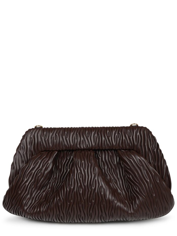 THEMOIRÈ CLUTCH "BIOS" IN FIBRA DI MELA ARRICCIATA