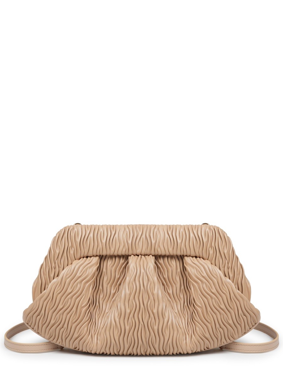 THEMOIRÈ CLUTCH "BIOS" IN FIBRA DI MELA ARRICCIATA