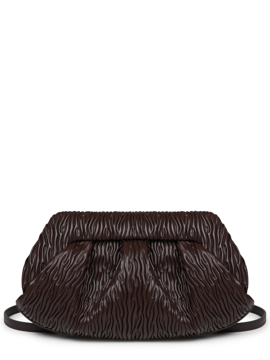 THEMOIRÈ CLUTCH "BIOS" IN FIBRA DI MELA ARRICCIATA