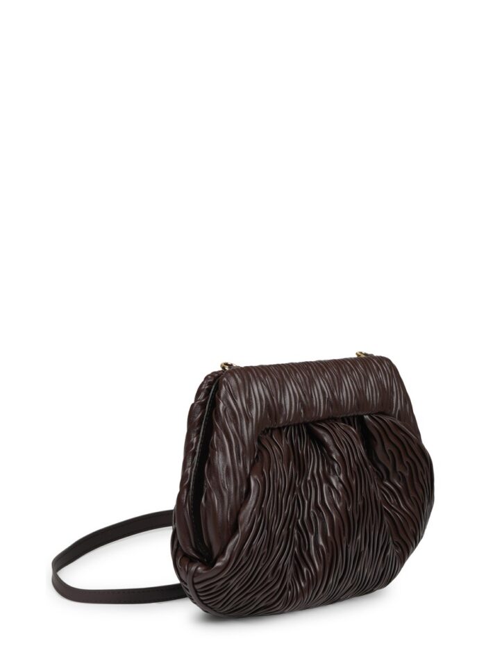 THEMOIRÈ CLUTCH "BIOS" IN FIBRA DI MELA ARRICCIATA