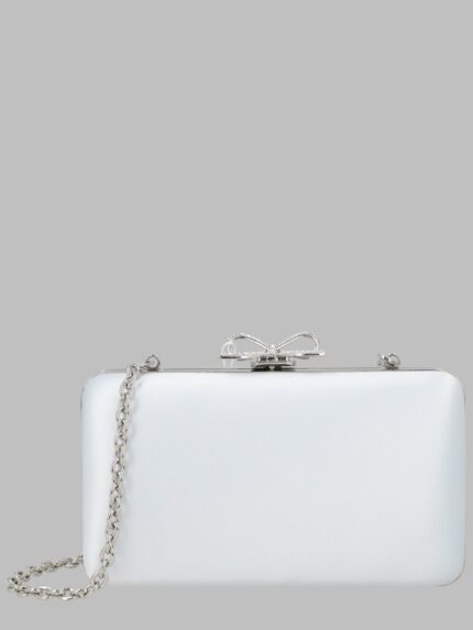 SELF-PORTRAIT Clutch Blu In Raso